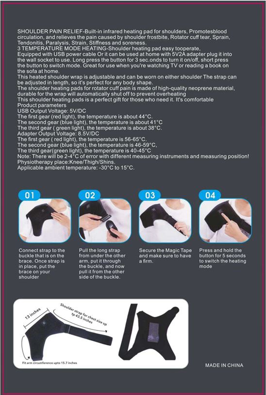 Relax And Rejuvenate With The USB Heated Shoulder Massager Brace - Little Tokyo SA