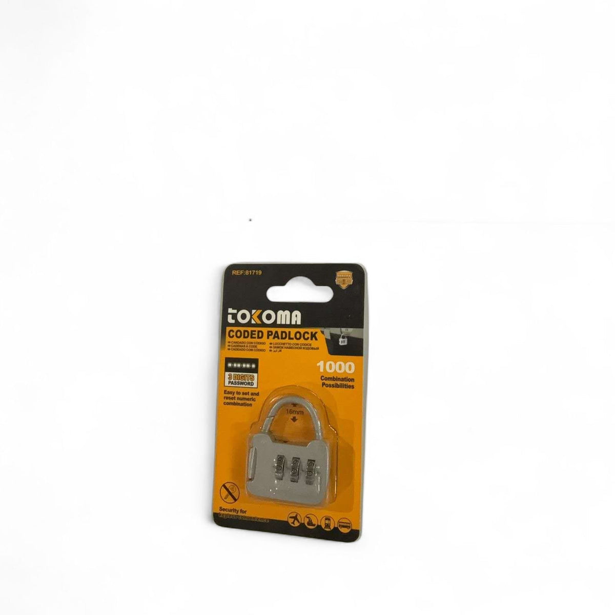 Tokoma High Quality Coded Padlock | Tokoma - Little Tokyo SA