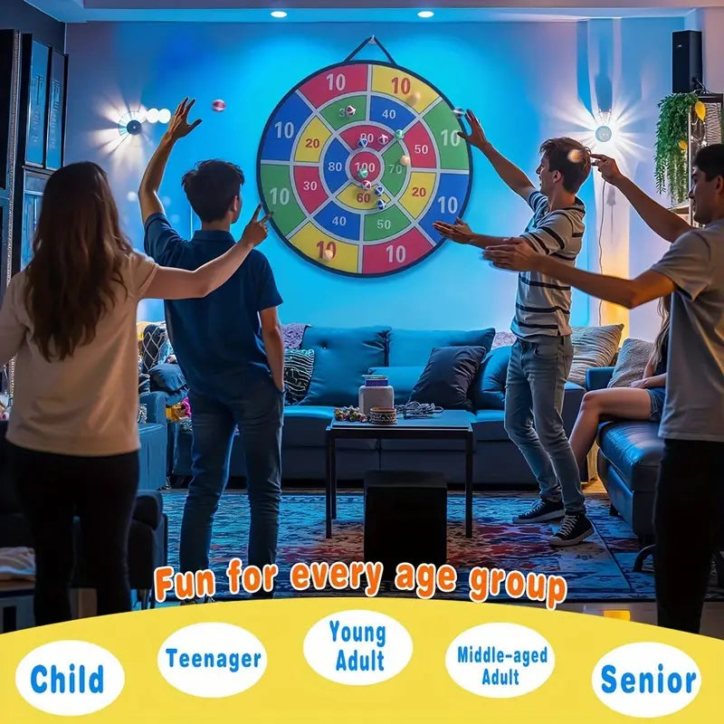 73.66cm Large Dartboard Set for Youngsters