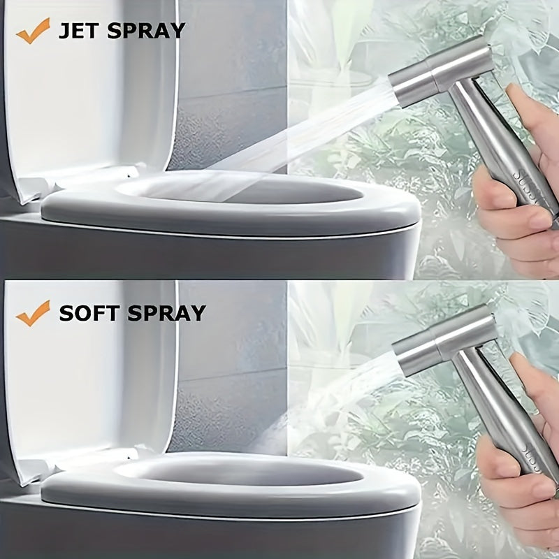 Set of three stainless steel high pressure shower heads from Temu, showcasing modern design and durable construction.