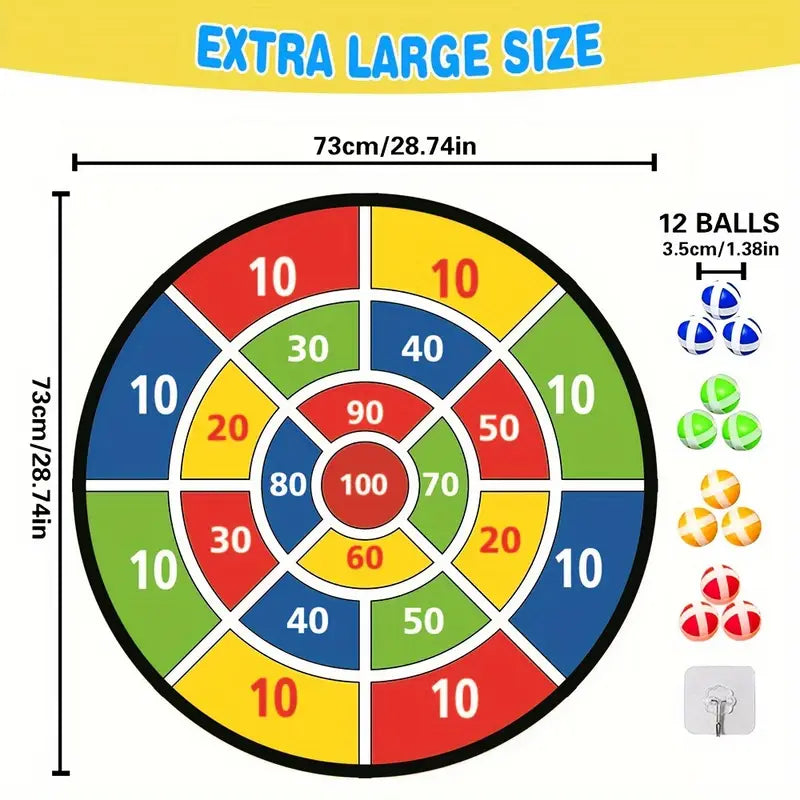 73.66cm Large Dartboard Set for Youngsters