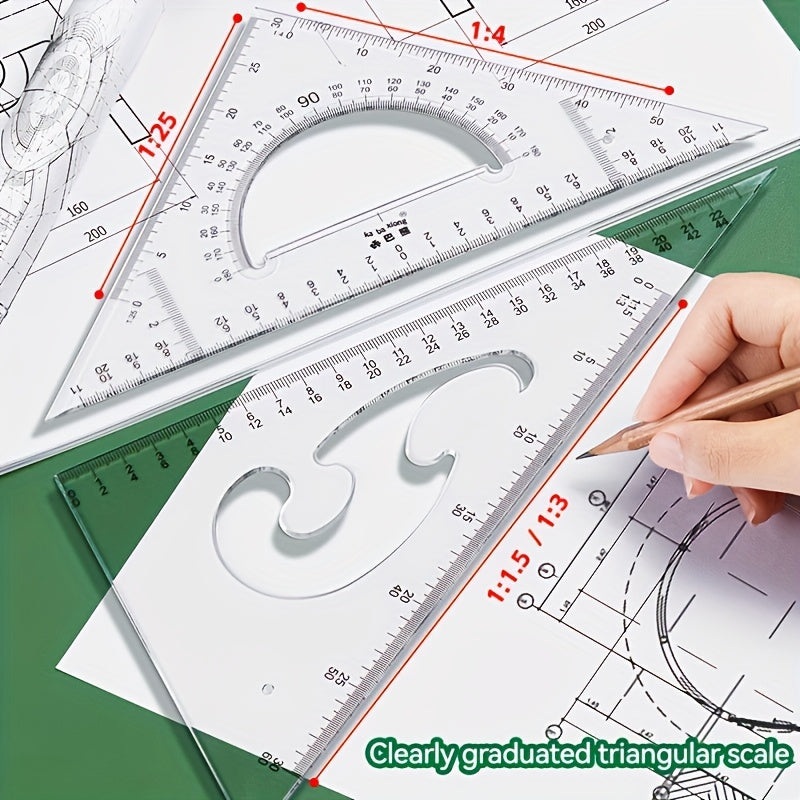Temu advanced drawing tool set with stainless steel pens and pencils, including precision markers and fine-point drawing instruments.