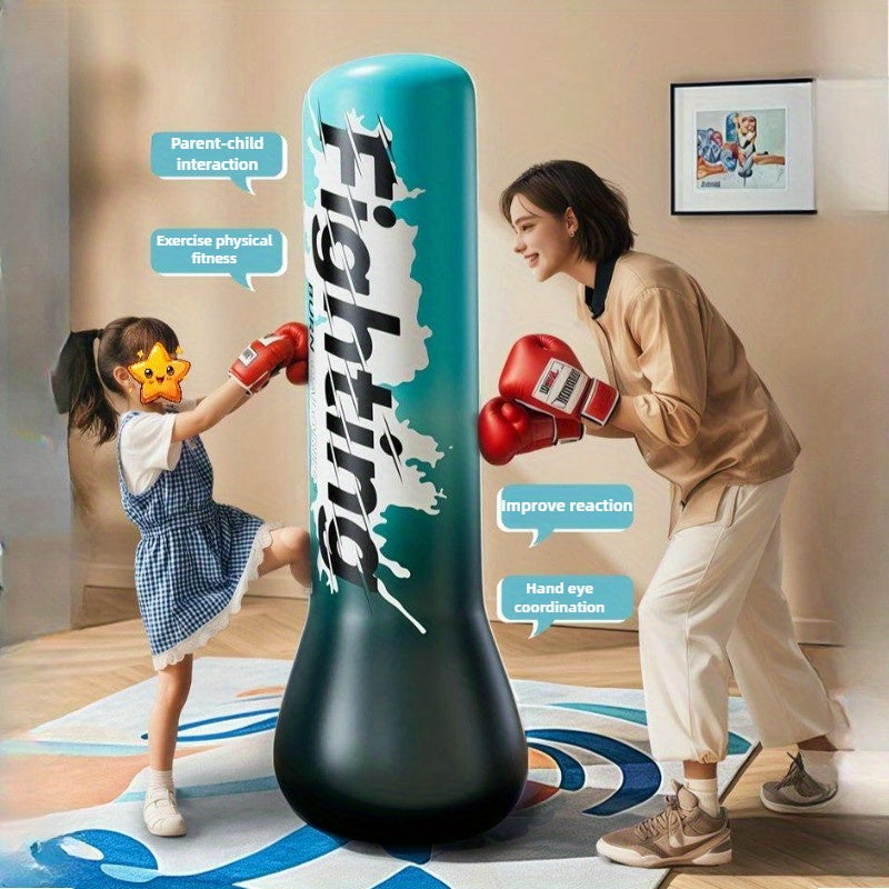 Temu Circre Qi 1.2m thickened PVC boxing punching bag hanging for training with reinforced seams and durable surface.