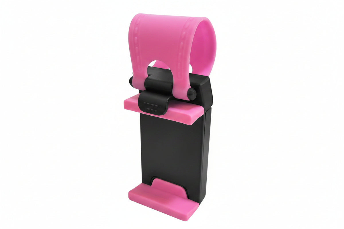 Temu car steering wheel phone stand and bike clip mount, versatile phone holder for secure mounting on steering wheels and bikes