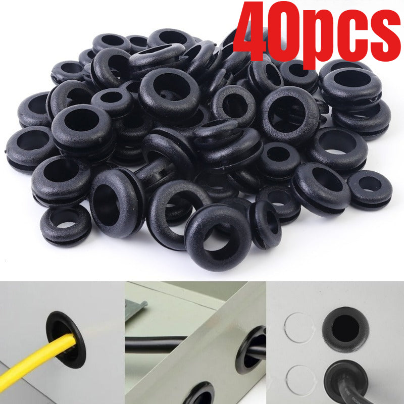 Set of 40 Temu O-ring protection coils and combination kit with various sizes for sealing and insulation applications.