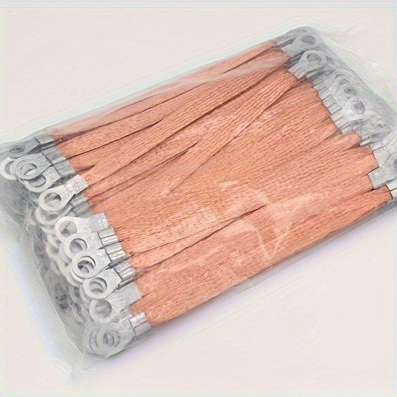 50pcs Temu grounding wire set with braided engine grounding straps for vehicle electrical grounding and safety.