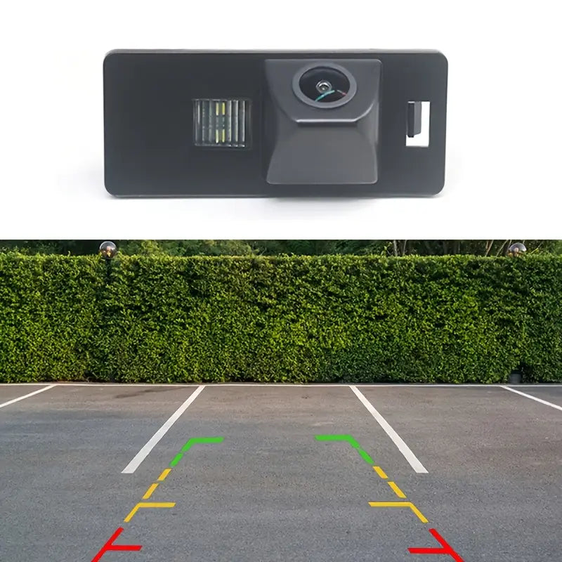 Audi rearview camera for S5, A4 B8, A1, Q5 8R models (2008-2017) by Temu, showing the camera lens and mounting details.