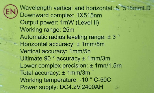 Andowl 5 Line Automatic Laser Level