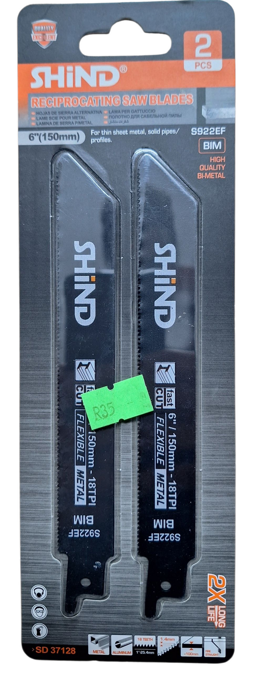 Reciprocating Saw Blades (6" 150mm)