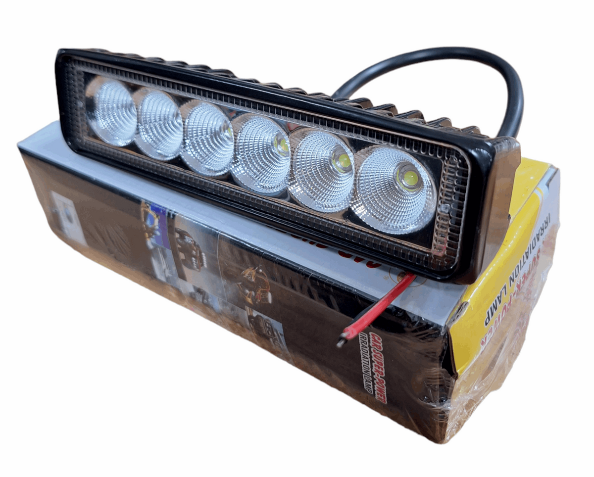 ET 18W LED work light for vehicles, 35mm compact design, bright white LED illumination for off-road or workshop use.