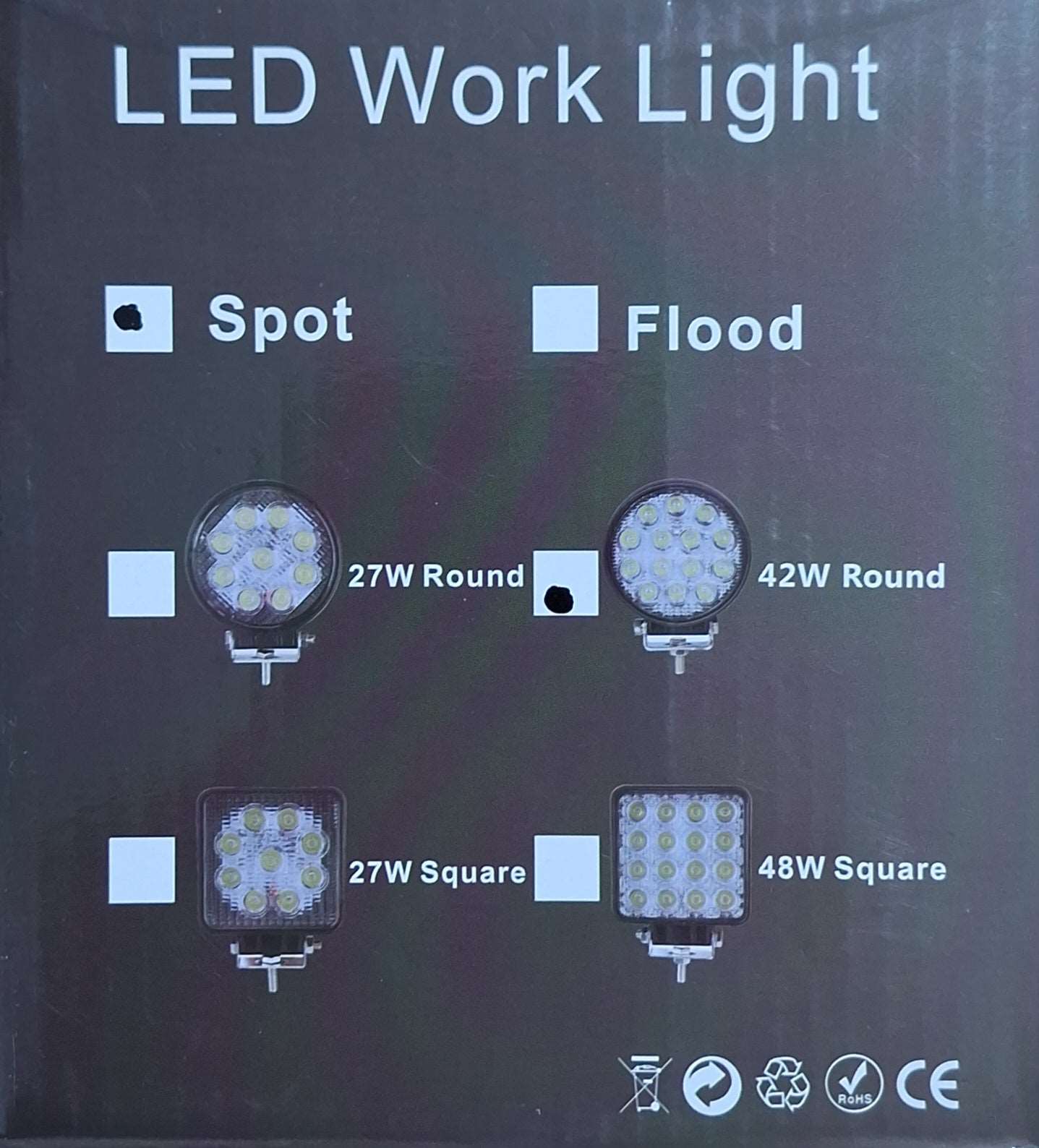 42w LED Work Light For Vehicles
