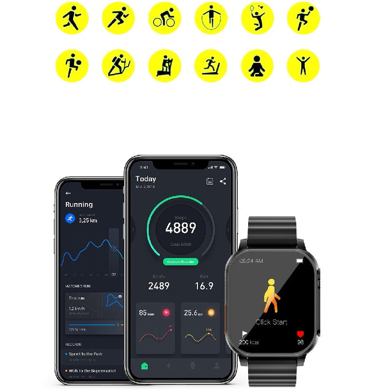 Dica3 Little Hummingbird Bluetooth Smart Watch With 4g Sim Card Fundo Health App - Little Tokyo SA