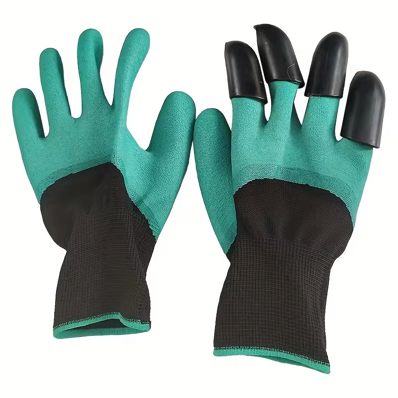 1 Pair Waterproof Gardening Gloves with Claws for Digging & Planting - Little Tokyo SA