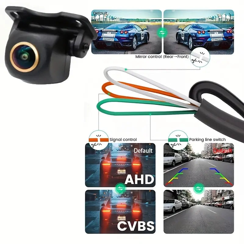 170° Fish-Eye Lens Universal AHD 1080P/CCD Car Camera
