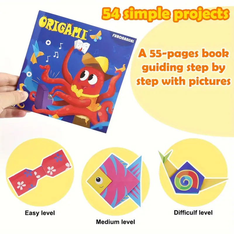 108 Sheets Craft Origami Paper kit for Youngsters