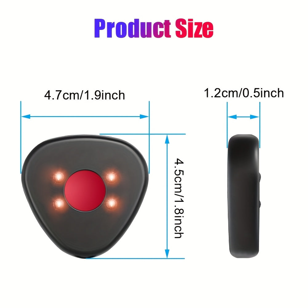 Temu 1pc portable mini hidden camera detector with compact design for discreetly locating hidden cameras.