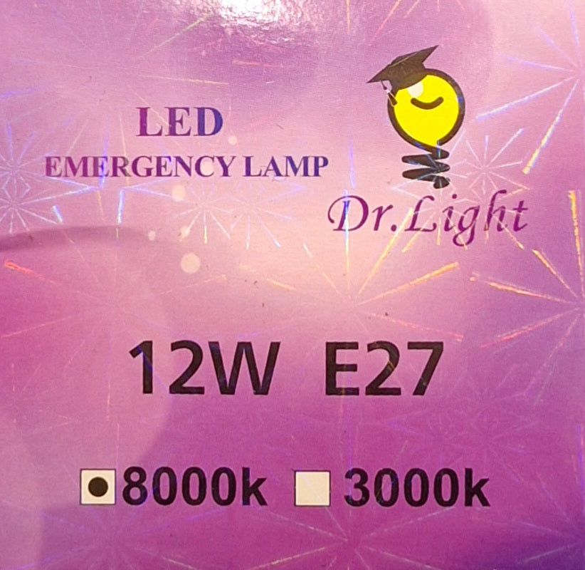 Dr. Light 12W LED Rechargeable Bulb E27 - Little Tokyo SA
