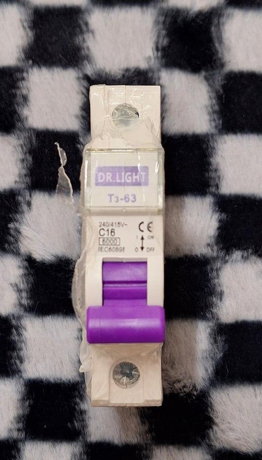 Single Pole 16Amp Circuit Breaker - Little Tokyo SA