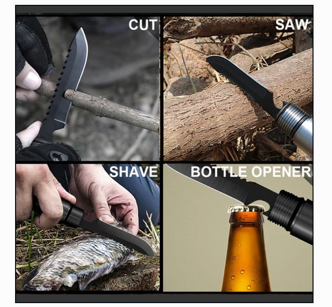 183793 Multifunction Tactical Shovel Folding Camping Survival Emergency Tools - Little Tokyo SA