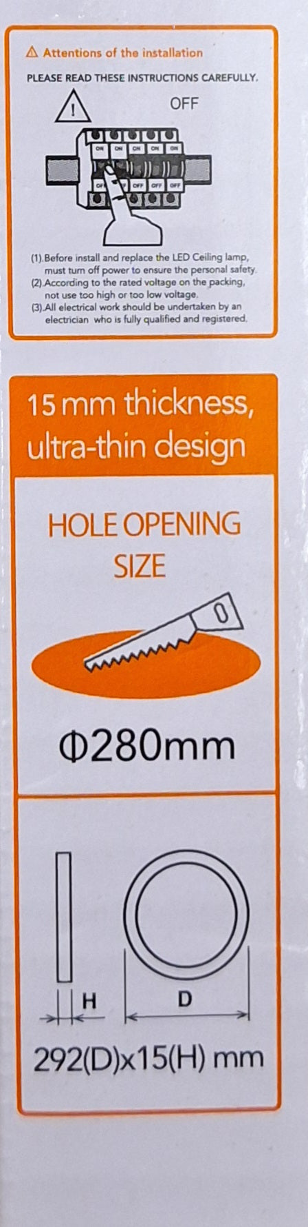 Hello Today 25W 6500k Round Panel Light - Cool White - Little Tokyo SA