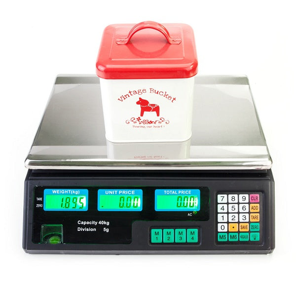 ET Accurate Aorlis 40kg weighing scale, compact and easy-to-read display, designed for home and professional use.
