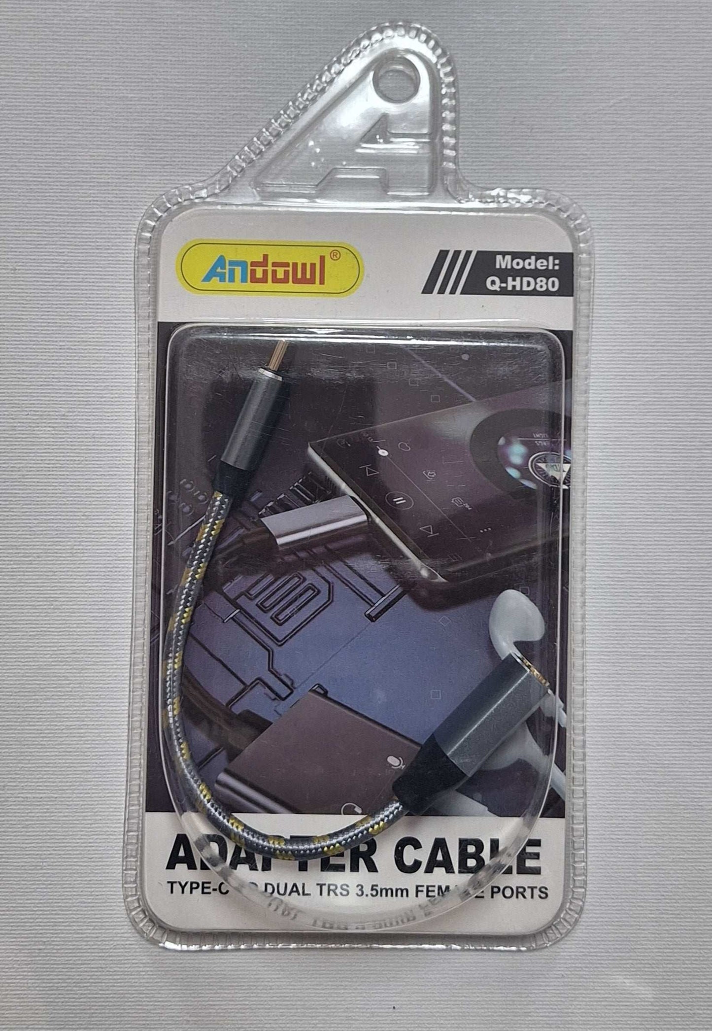 Type-C to Dual TRS 3.5mm Female Ports Adapter – Seamless Audio Connectivity
