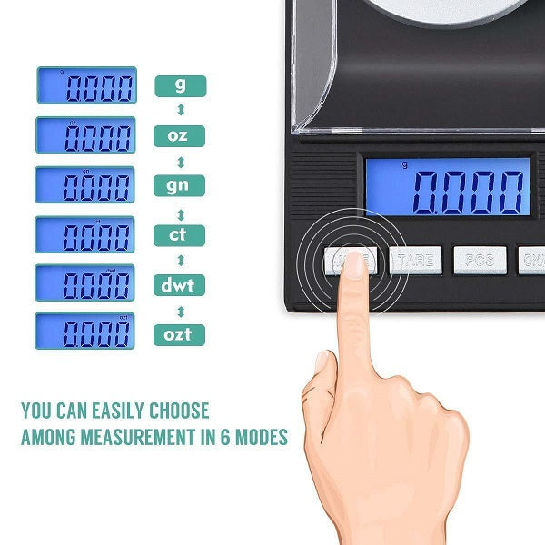 Aerbes AB-C06 Jewelry Scale LCD Display 4.5 Digits 100g/0.01g - Little Tokyo SA