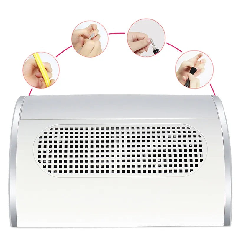 Aorlis Nail Dust Collector With Triple Fans - 40W - Little Tokyo SA