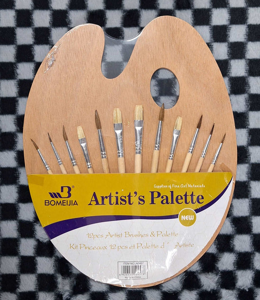 Artist Brushes & Palette 12pcs Artist Brushes & Palette