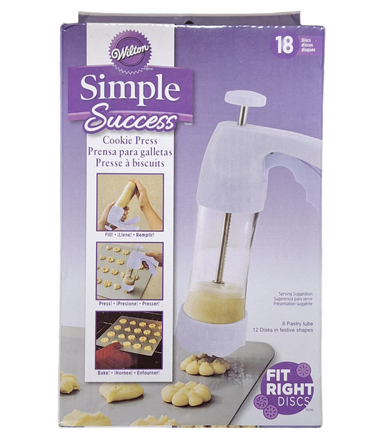 Biscuit/Cookie Press - 6 Pastry Tubes and 12 Disks - Little Tokyo SA
