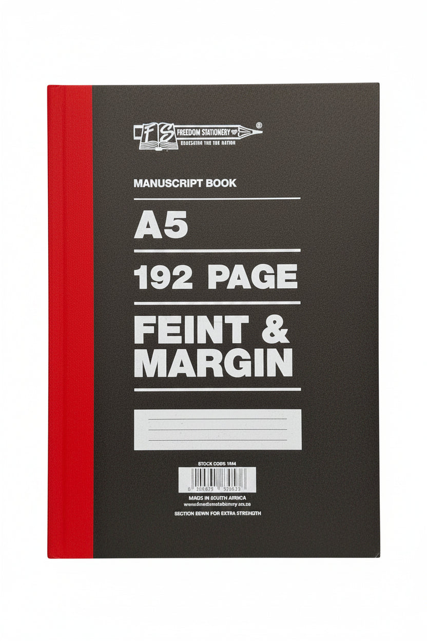 A5 Feint&Margin Manuscript Book - 192 pages