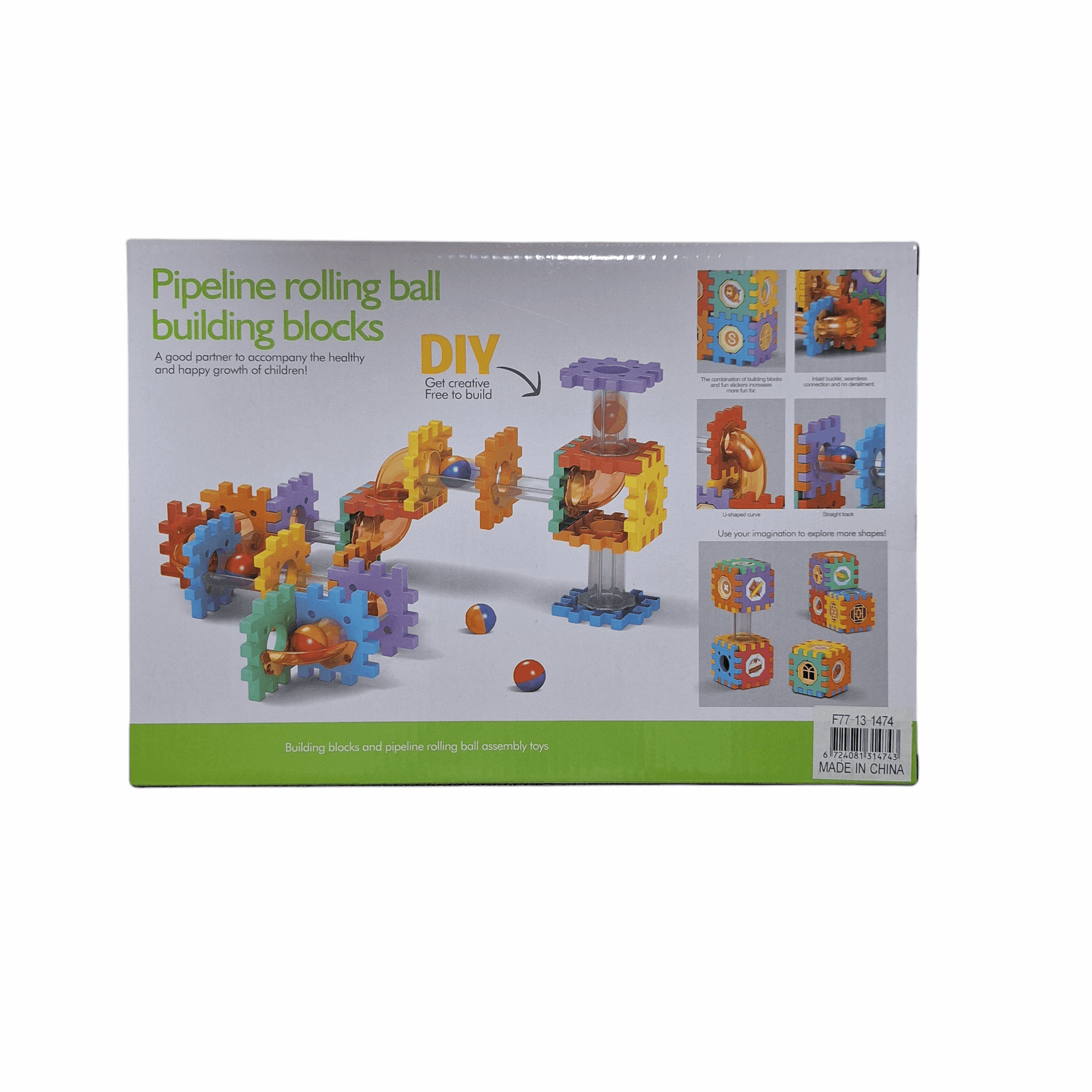 Pipeline Rolling Ball Building Blocks: Create Dynamic Tracks for Endless Fun!