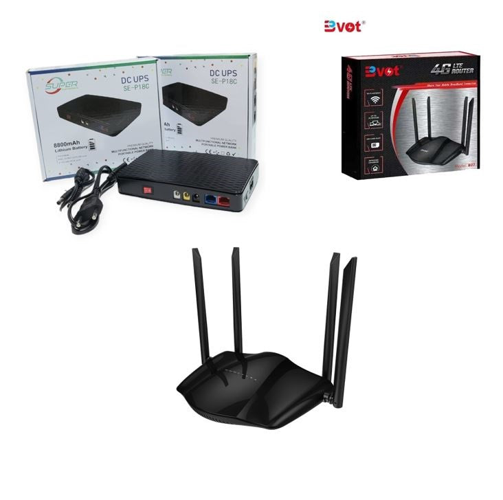 Bvot B27 Wireless Wifi Router 4G lite +SE-P18C 8800mah Mini UPS - Little Tokyo SA