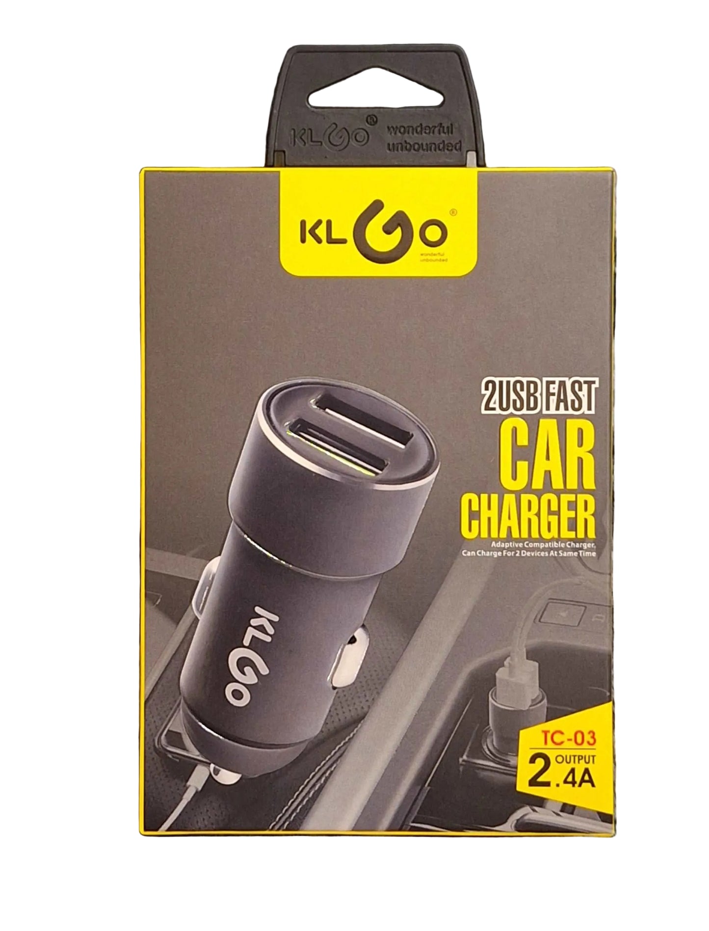 2 Port USB Car Mobile Phone Charger - 2.4A