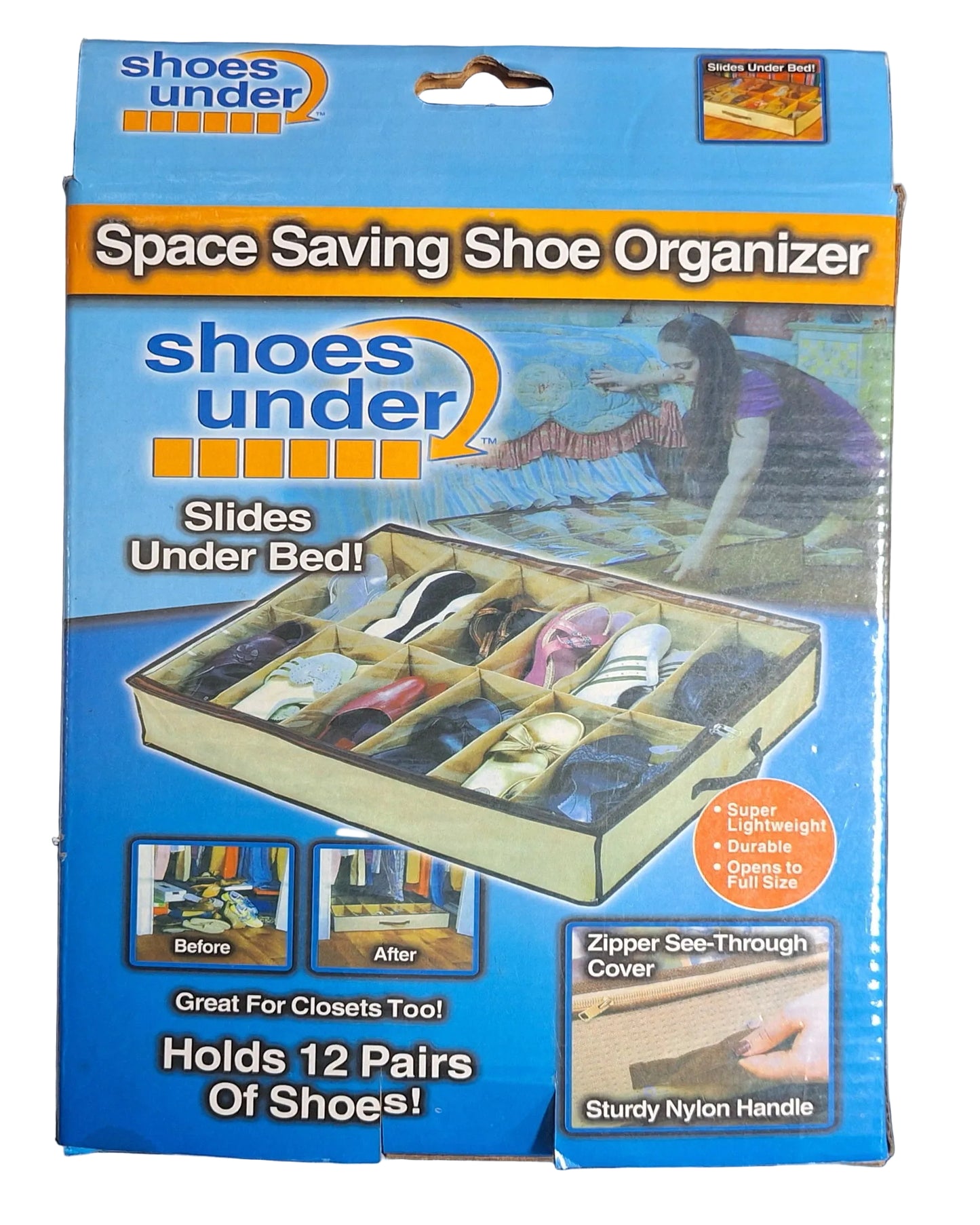 Space Saving Shoe Organizer- Holds 12 Pairs Of Shoes! - Little Tokyo SA