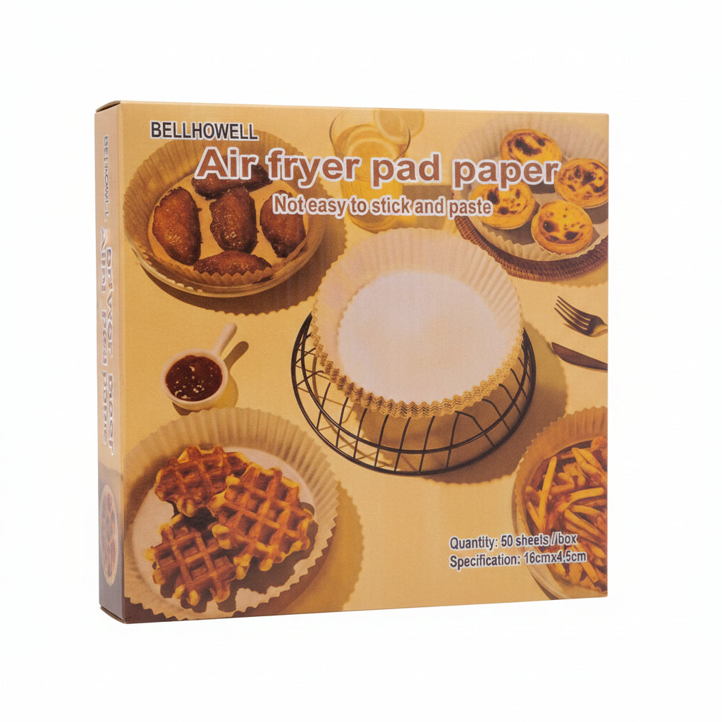 Air Fryer Paper Pads - 50pc 16cmx4.5cm