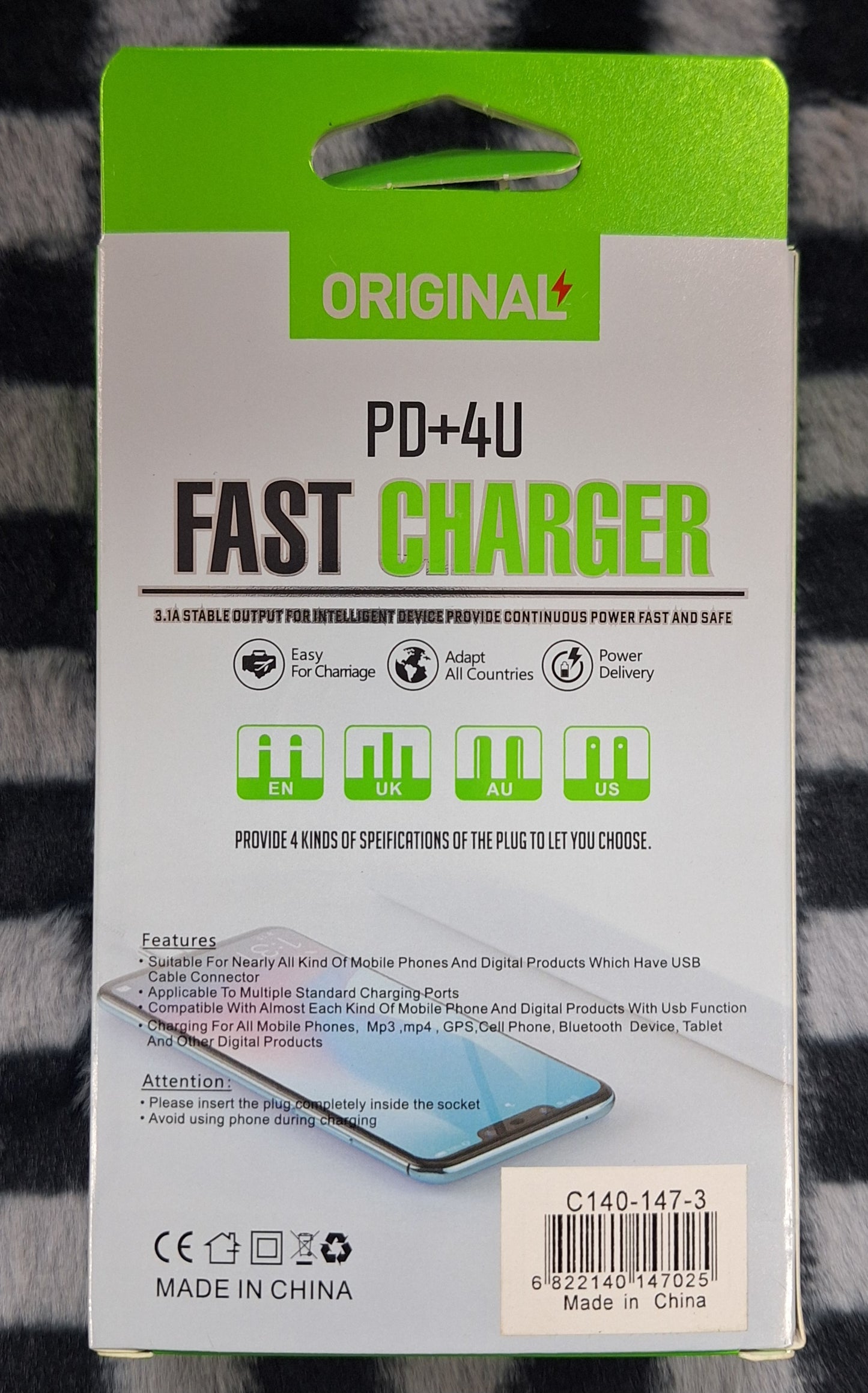 PD 3.1A 4 Port Fast Charger - Little Tokyo SA
