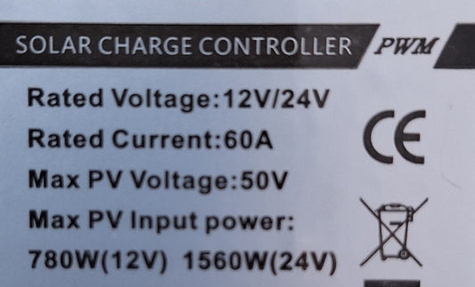 PWM Solar Charge Controller With USB Ports - 60A 12v/24v - Little Tokyo SA