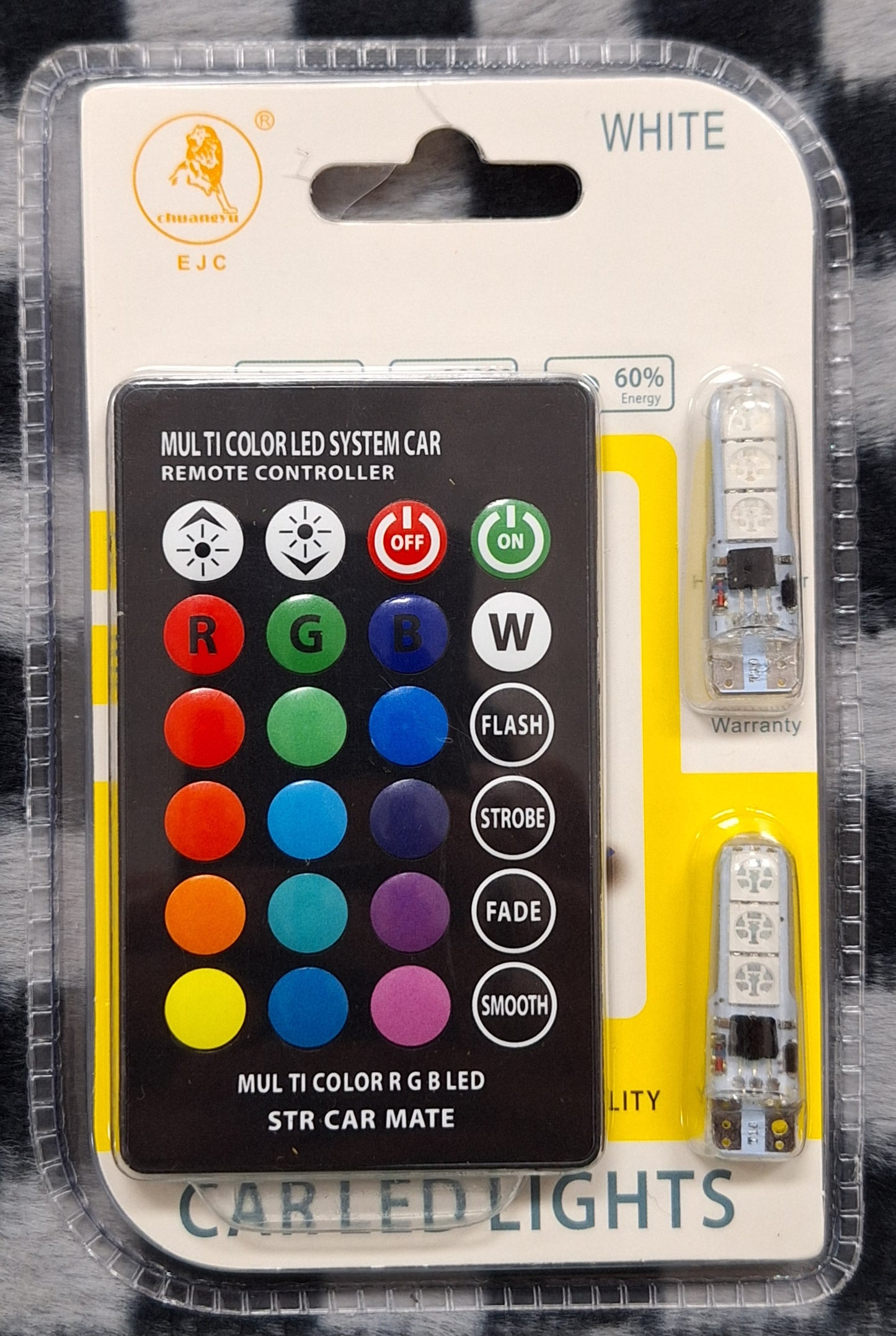 T10 RGB Car LED Light Set with Remote - DC 12V - Little Tokyo SA