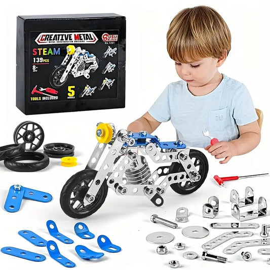 139pcs DIY Metal Puzzle Assembled Model Car - Little Tokyo SA