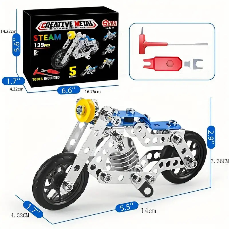 139pcs DIY Metal Puzzle Assembled Model Car - Little Tokyo SA