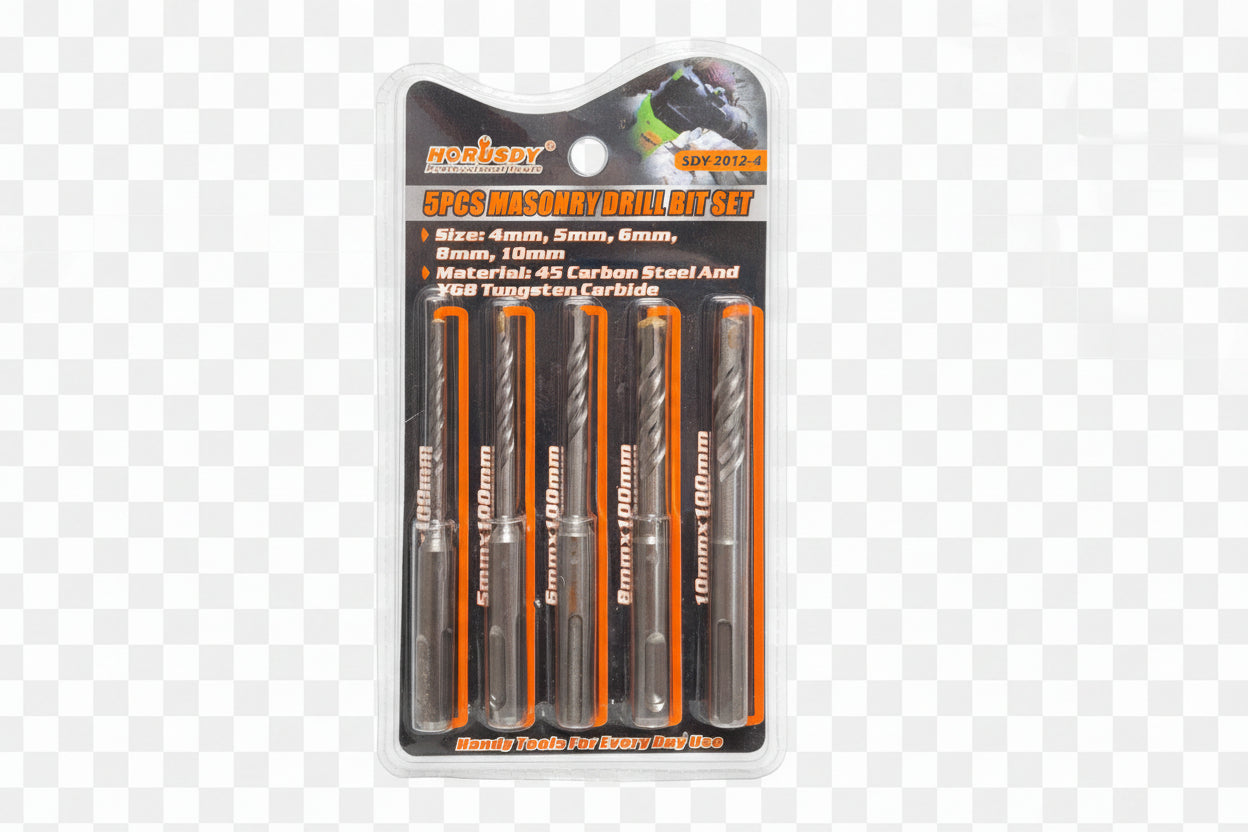 5pcs Masonry Drill Bit Set
