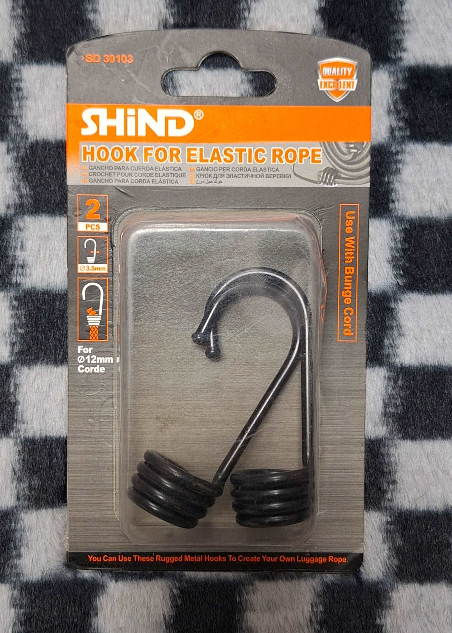 Hook 2pcs Hook For Elastic Rope - 12mm
