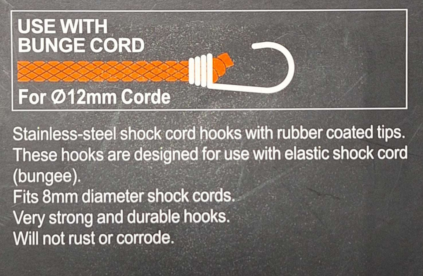 Hook 2pcs Hook For Elastic Rope - 12mm