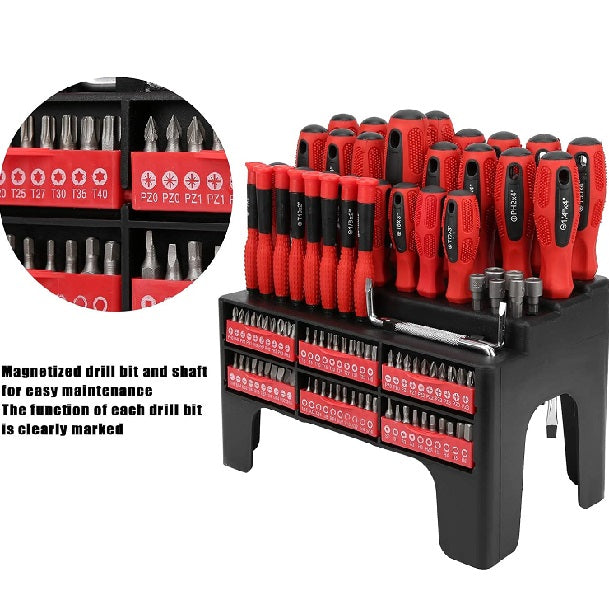 Jiageng JG20375066 Screwdriver And Drill Bit Set 100pcs - Little Tokyo SA