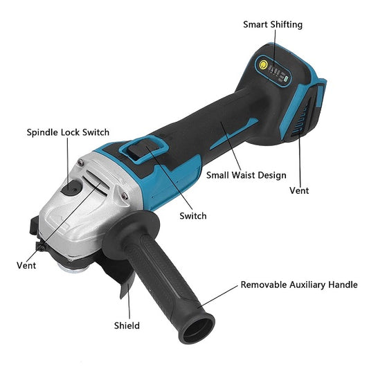 Jiageng JG20375072 Cordless Angle Grinder with 2 x 25V 15000mah Battery - Little Tokyo SA