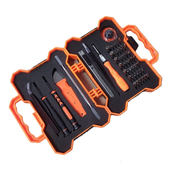 Super Electronics Jiageng JG20375088 53-in-1 screwdriver and drill bit set with multiple bits for household and tool use