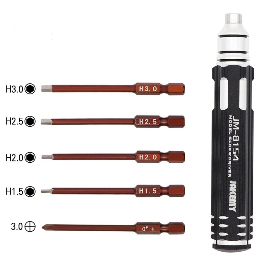 JM-8154 Hexagonal Screw Driver Set 6 In 1 - Little Tokyo SA