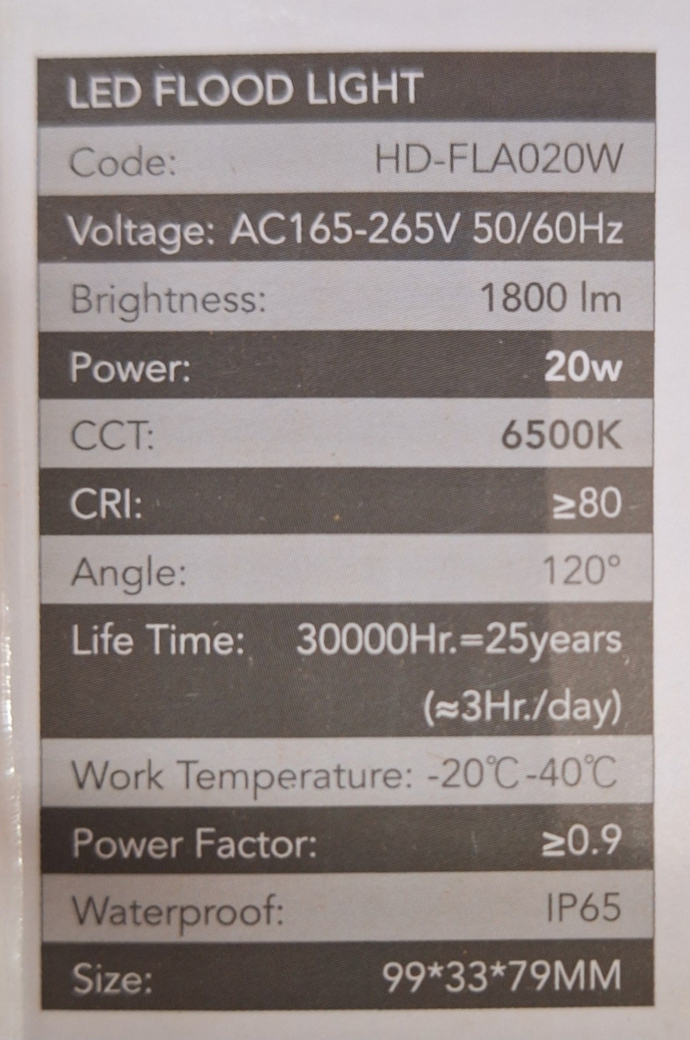 Hello Today Cool White 20 Watt LED Flood Light - Little Tokyo SA