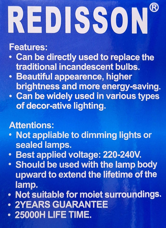 Redisson 50 Watt B22 LED Bulb - Little Tokyo SA